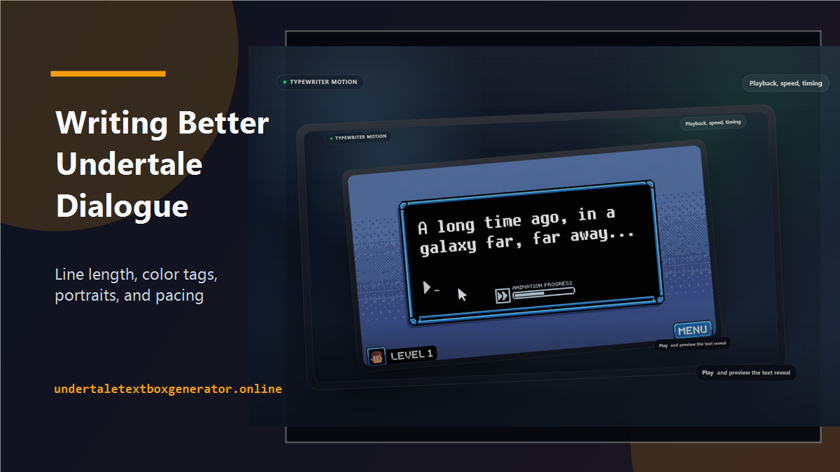 How to Write Better Undertale Text Box Dialogue